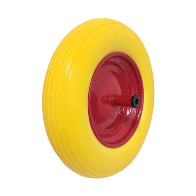 Roues anti-crevaison LISSE TROU en MOUSSE sans chambre à air pour BROUETTES et CHARIOT À MAIN - Roues de rechange 14
