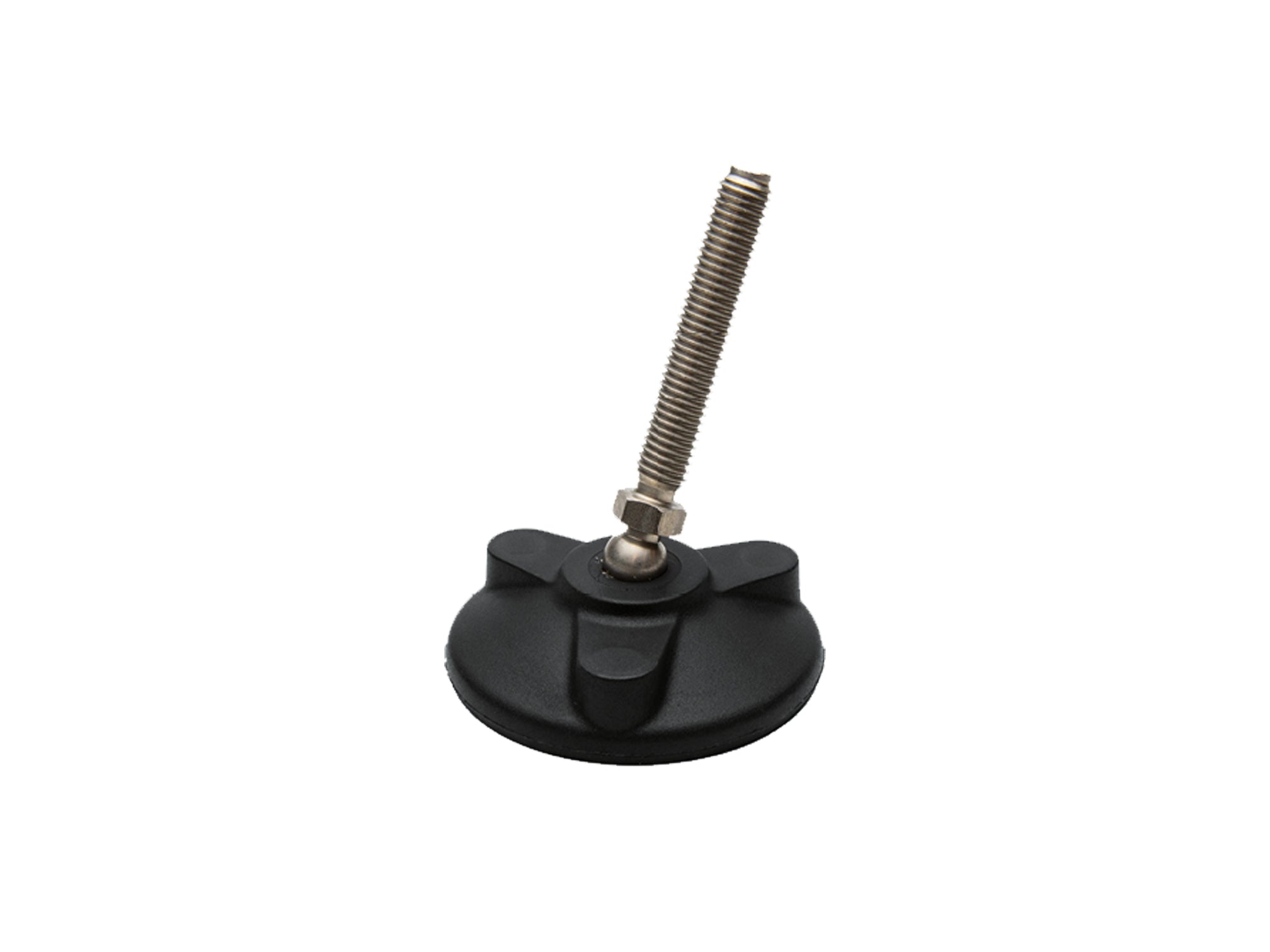 Modèle PRSTAX de M8 à M24 - Socle antidérapant 80mm (Pack de 4) - Pied articulé avec rotule inox - Gamm 