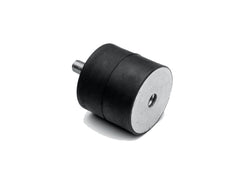 Amortisseur de vibrations cylindrique avec axe et trou borgne Ø 50mm à 60mm - M10 - Modèle ACMF - Gamm