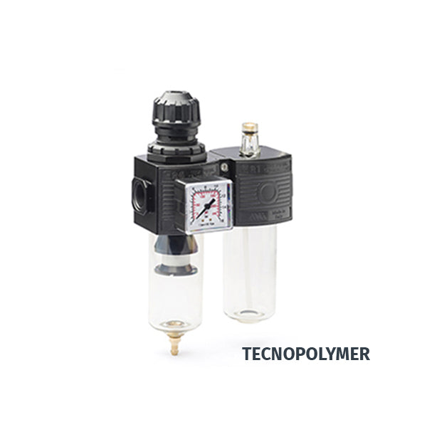 E/22 MEDIUM - Gruppo filtro - Regolatore - Lubrificatore modulare - TECNOPOLIMERO o METALLO - Ani