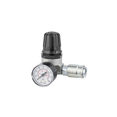 31/A8 - Regolatore di pressione con MANOMETRO e RUBINETTIO RAPIDO UNIVERSALIE - Uscita aria N° 1 17/AM - Per compressori - Ani