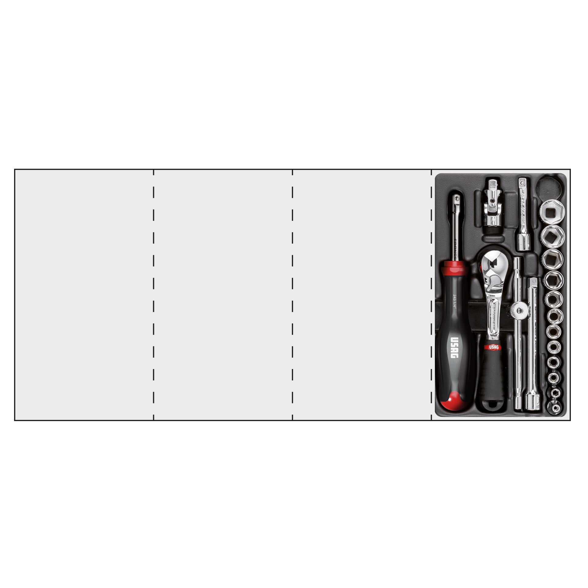 Modulo in termoformato assortito (18 pz) | 519/606ABPOL | Usag - U05190782