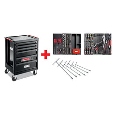 516 ST6NPA - Carrello start con assortimento autoriparazione 495 PA (142 pz) - Usag - U05161629