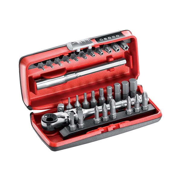 606 1/4 EB - Assortment in ABS case with hexagonal sockets (19 pcs) - Usag - U06060102