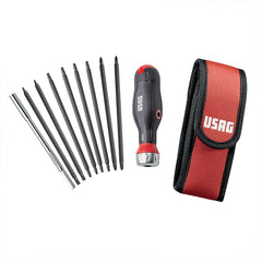 333 K/SB10 - Assortimento combidrive in astuccio di nylon (10 pz) - Usag - U03330143