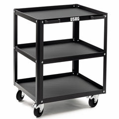 Carrello multiuso a 3 ripiani RAL 9005 | 516 SN | Usag - U05160265