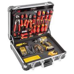 002 UDE - Valigia con ASSORTIMENTO per ELETTRICISTI (74 pz) - Usag - U00022706W