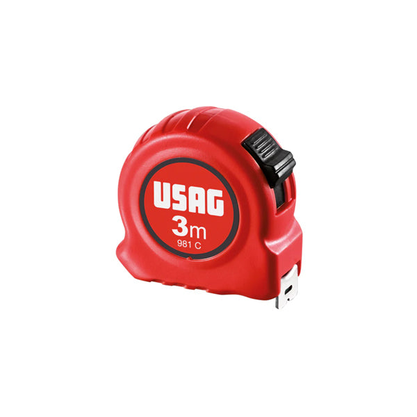 981 C - Flessometri con cassa in abs - Metro da 3m - Usag - U09810003