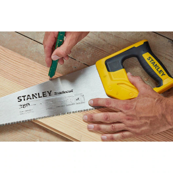 Scie à bois TRADECUT - Scie à métaux 380mm - 7 DENTS/pouce - Stanley - STHT20348-1