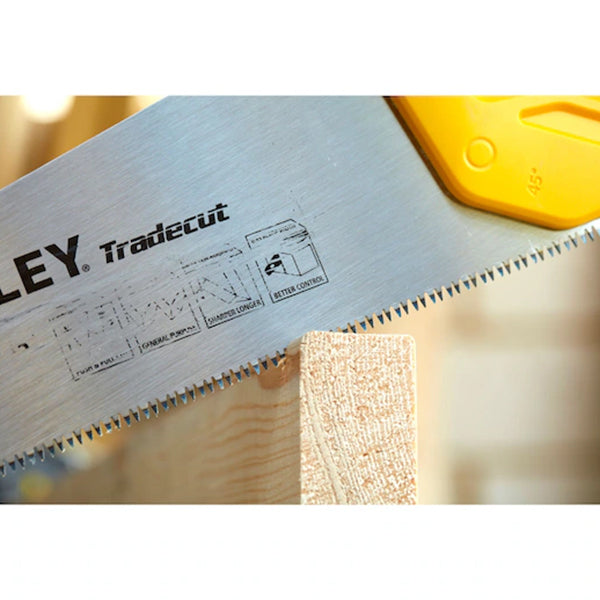 Scie à bois TRADECUT - Scie à métaux 380mm - 7 DENTS/pouce - Stanley - STHT20348-1