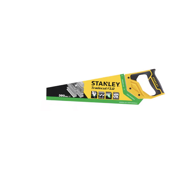 Scie à bois TRADECUT - Scie à métaux 380mm - 7 DENTS/pouce - Stanley - STHT20348-1
