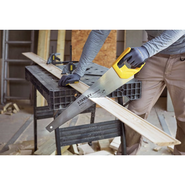 Scie à bois TRADECUT - Scie à métaux 500mm - 7 DENTS/pouce - Stanley - STHT20350-1