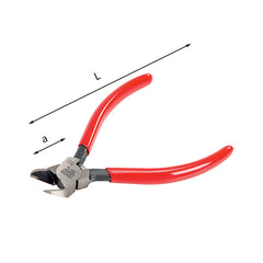 187 C - Tronchese a tagliente raso diagonale piegato a 45° per materiali plastici - Usag - U01870001
