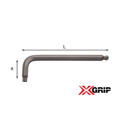 280 X - Chiavi maschio esagonale a testa sferica con profili speciali X-GRIP - Usag