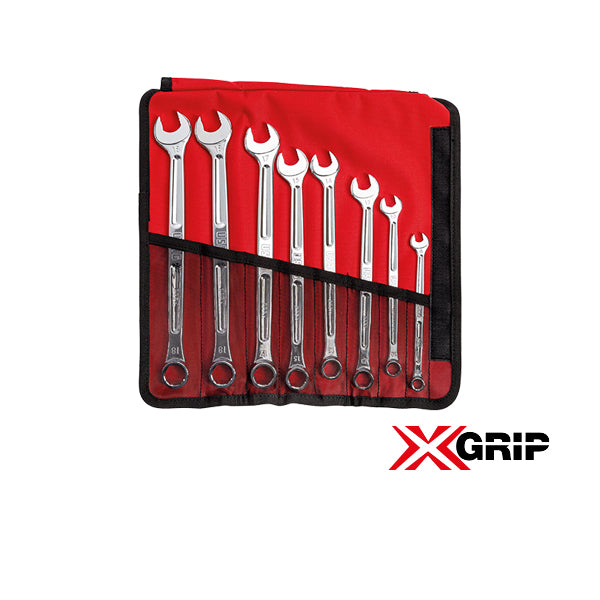 285 X/B8 - Serie di 8 chiavi combinate con profili speciali X-GRIP - Usag - U02850950