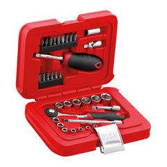 601 1/4 J34 - Modular case assortment with hexagonal sockets and screwing inserts (34 pcs) - Usag - U06010001
