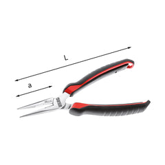 133 AX - Extra long straight needle nose pliers - Usag