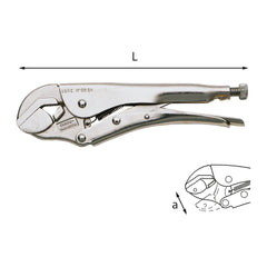 136 SN - pinza regolabile autobloccante con ganascia inferiore snodata - Usag - U01360501