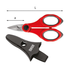 207 D - Forbice per elettricisti - lame in acciaio inox - Usag - U02070008