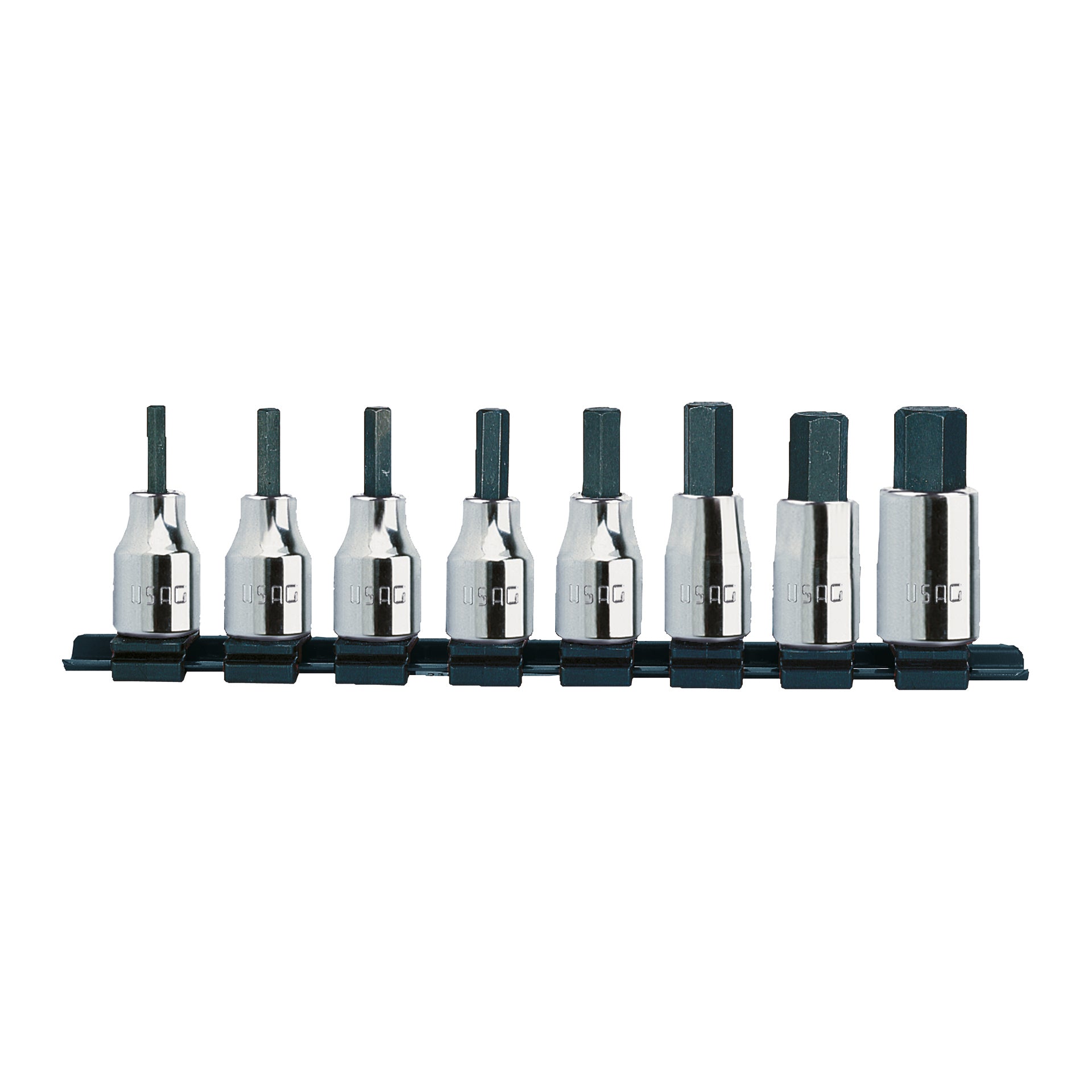 234 3/8 N/S8 - Set of 8 socket wrenches for hexagon socket screws - Usag - U02341510