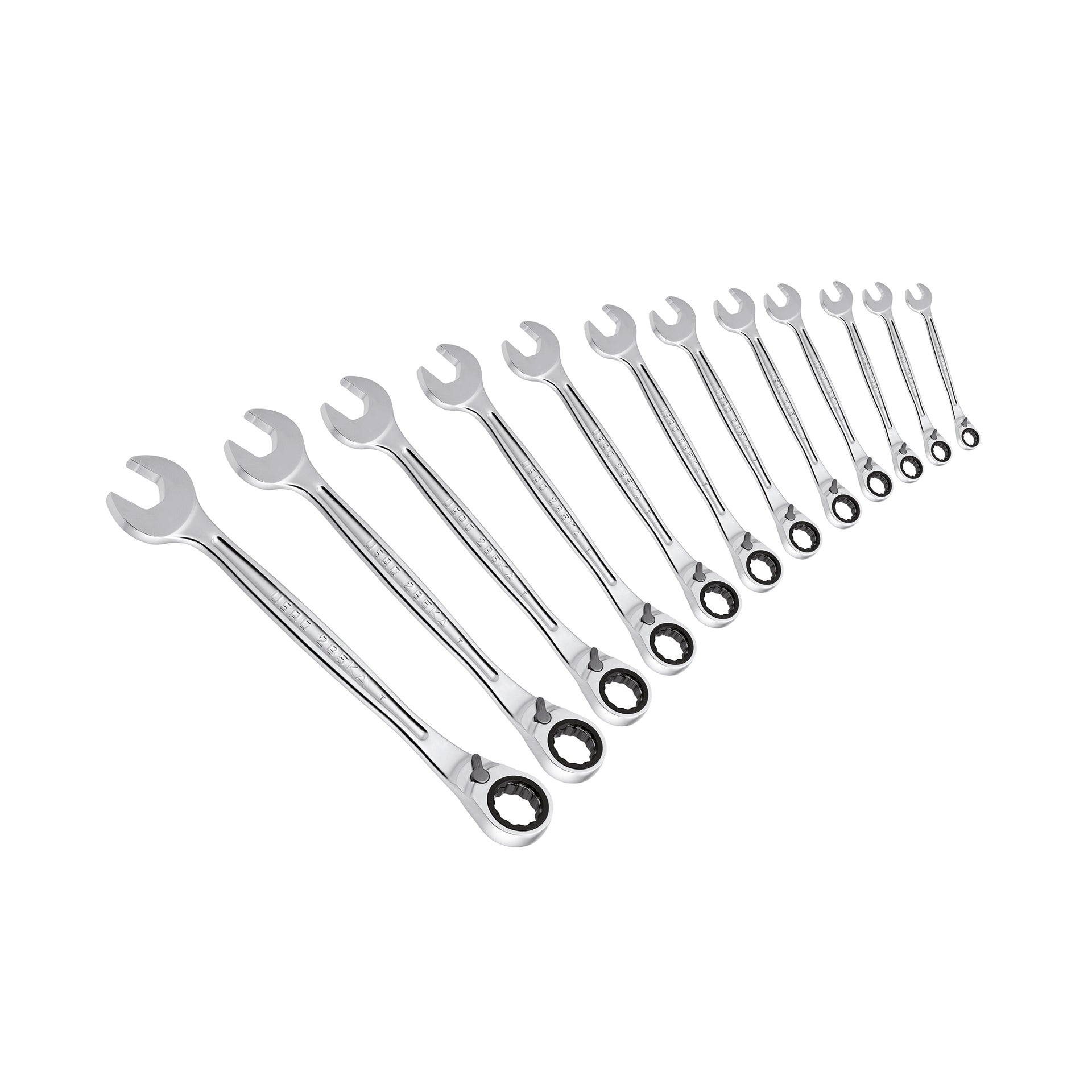 285 KA/SE12 - Serie di 12 chiavi combinate a cricchetto con anello di tenuta - Usag - U02856078