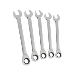 285 KA/SE5 - Serie di 5 chiavi combinate a cricchetto piatte - Usag - U02856338