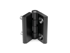 Flat hinge with pin and through hole BLACK ZAMA - CZN/AC - Range 