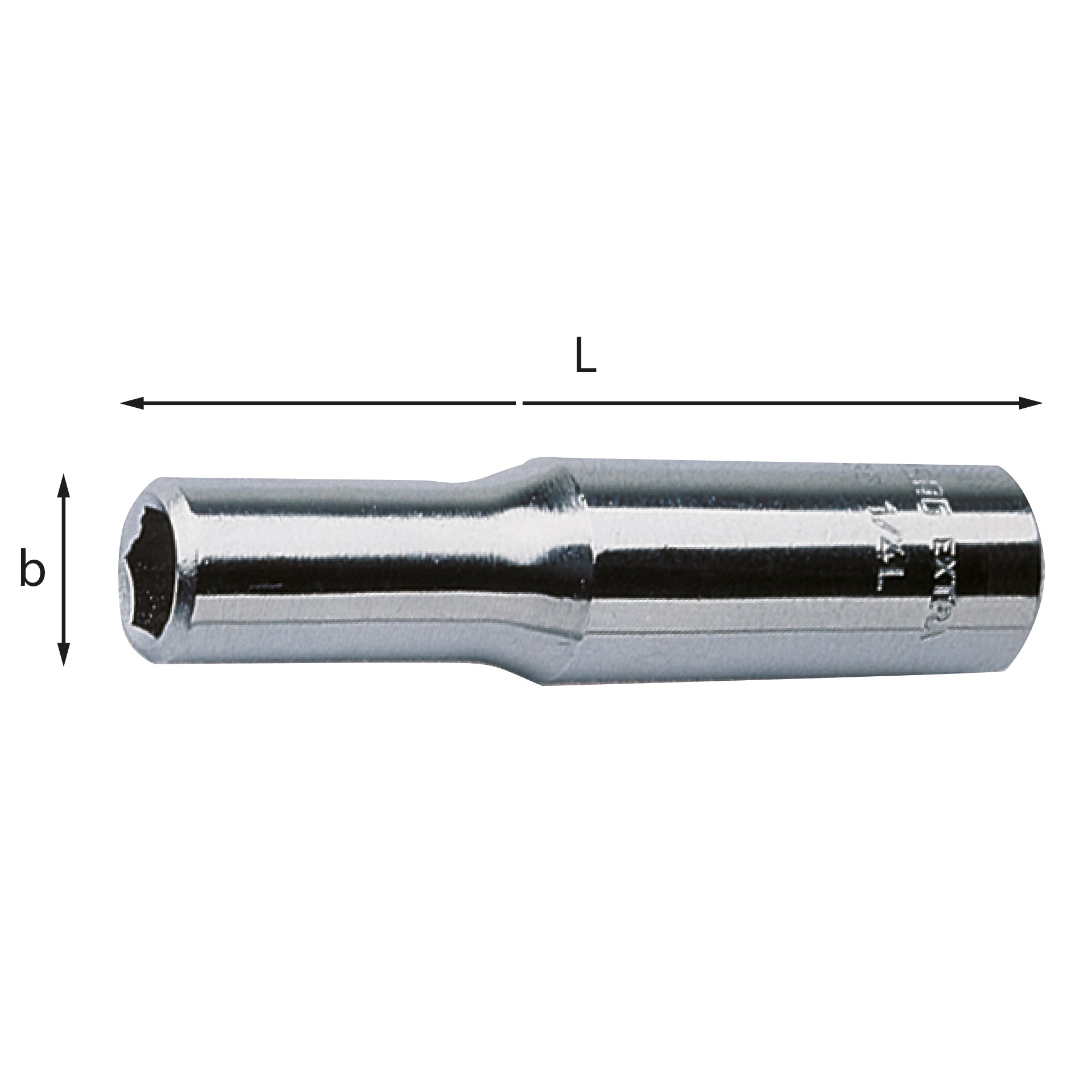 235 1/4 EL - Long socket wrenches with hexagonal mouth - Usag