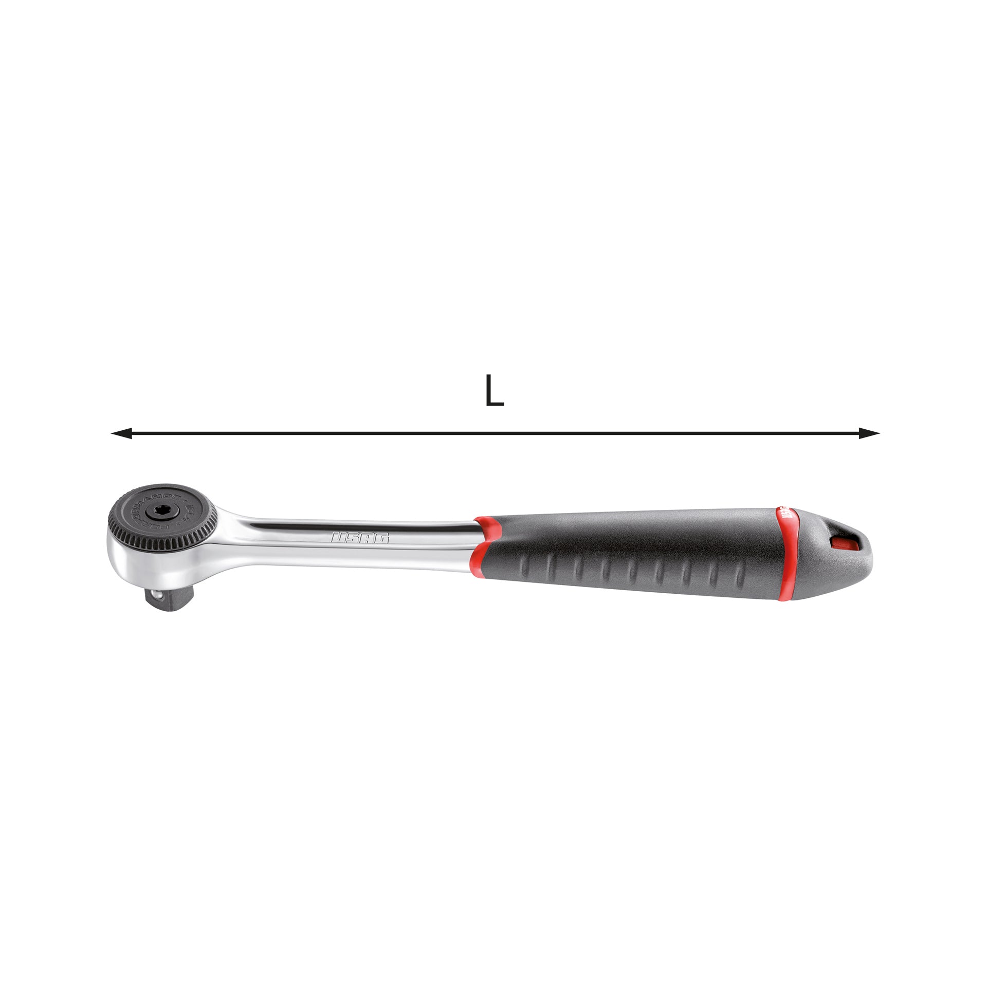 237 A 1/4 - IP51 certified reversible ratchet - Usag - U02370102