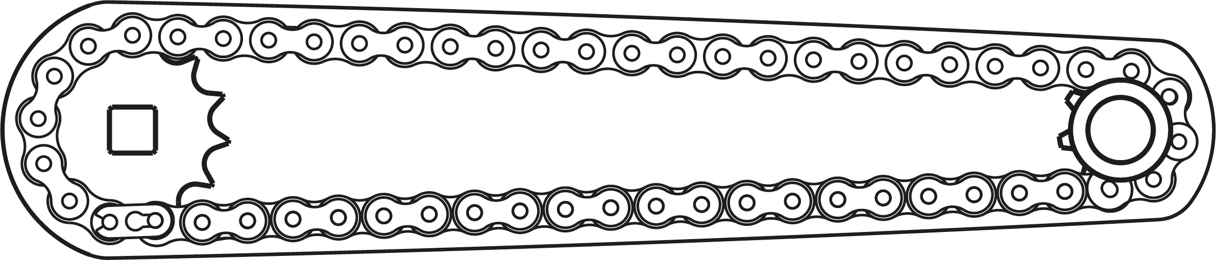 236 K 1/2 - Aluminum chain extension for sockets - Usag - U02360700