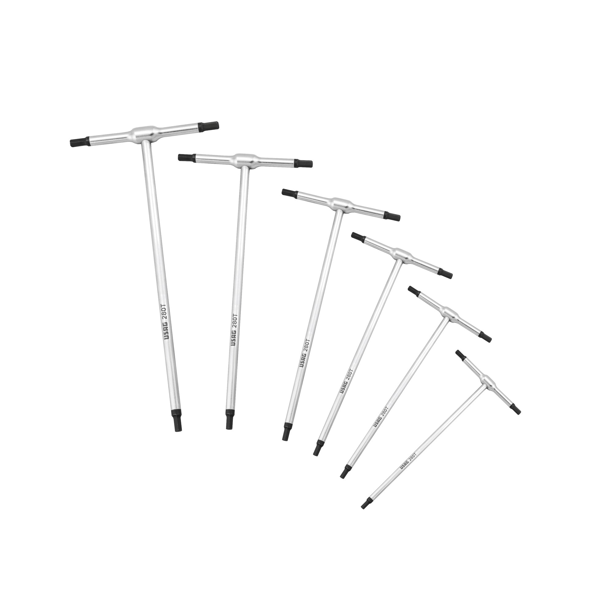 280 T/SE6 - Set of 6 AT wrenches with hexagonal male - Usag - U02800188