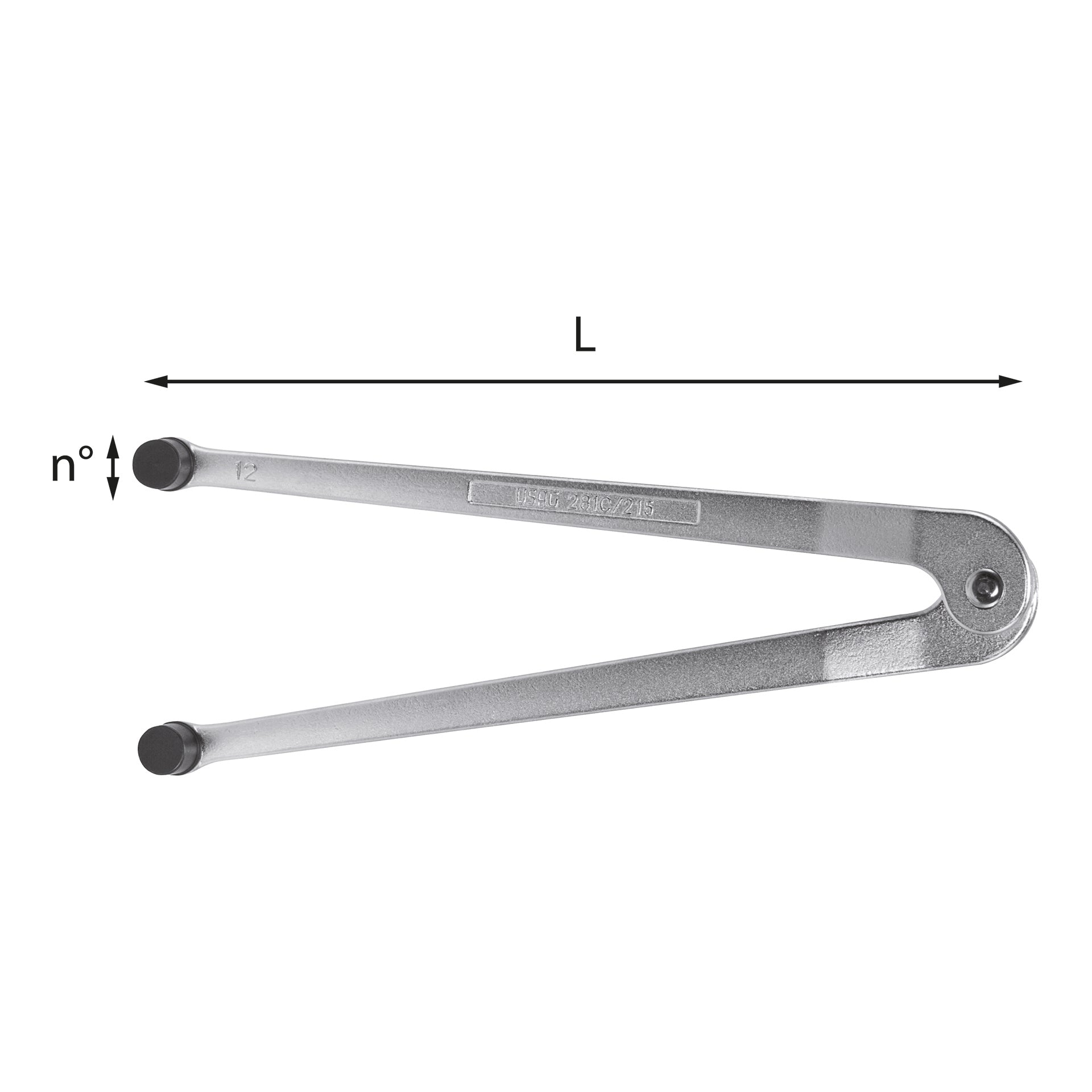 281 C - Compass wrenches with round noses - Usag