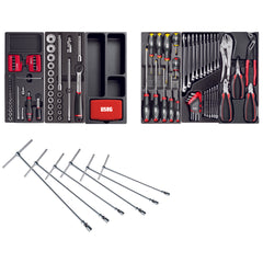 495 PA - Assortimento autoriparazione (142 pz) - 2 cassetti - Usag - U04950629
