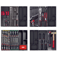 495 PM - Assortimento manutenzione (157 pz) - 4 cassetti - Usag - U04950630