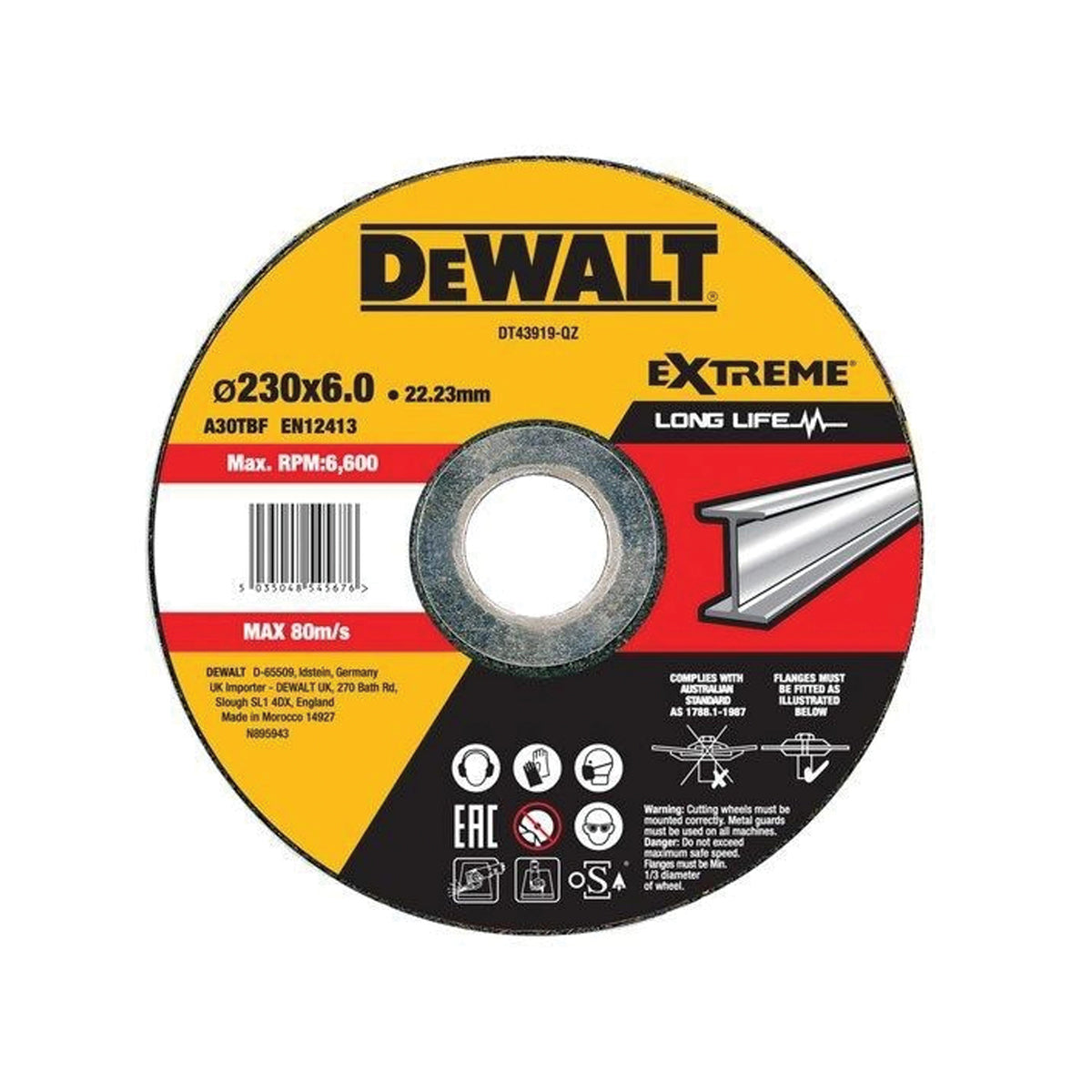 Disco abrasivi Extreme taglio SBAVO METALLO - DEPRESSO - DeWALT