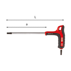 280 HA - Hexagonal male wrench with bi-material handle - Usag