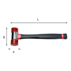 376 F - Mazzuole con manico in graphite - Usag