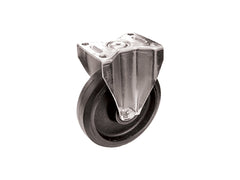 RCS replacement CAST IRON castors - Black ELASTIC WHEELS with cast iron center and support - HEAVY LOADS - ROLLERS FOR TROLLEY - TRANSPORT - INDUSTRIAL