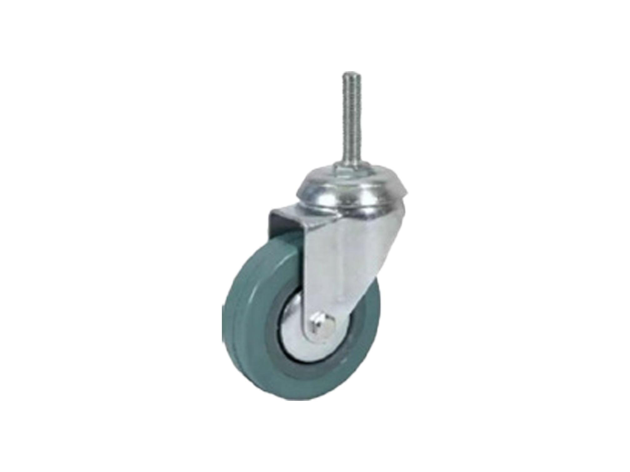 Replacement RGTFO casters - Gray rubber wheels with polypropylene center FOR FURNITURE (Pack of 2 pieces)