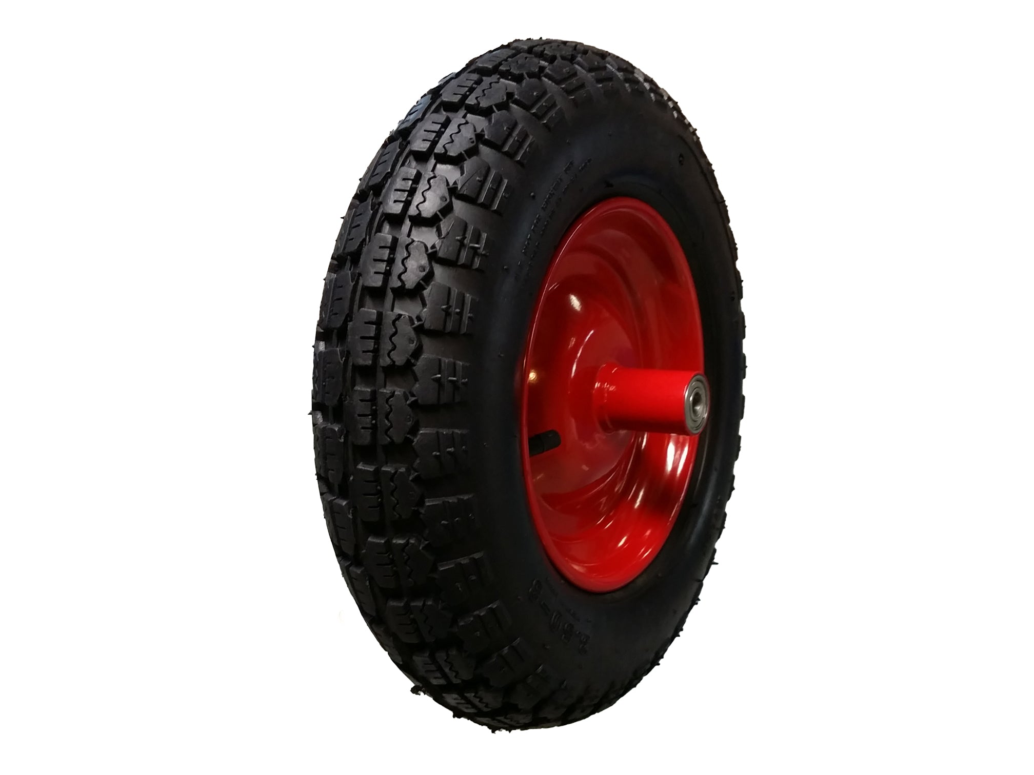 Pneumatic Wheels DC Tread for Wheelbarrows with Sheet Metal Core - Replacement Wheels 14“x3.50-8 - PR3.50-8 - HAND CART