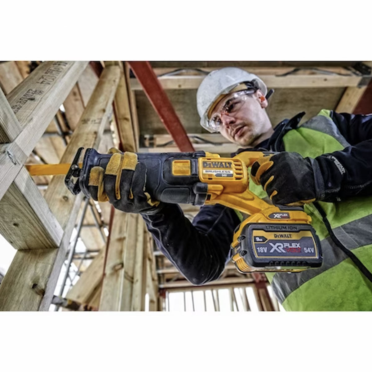 54V XR FLEXVOLT 2x9Ah High Power Reciprocating Saw in CASE and ACCESSORIES - DeWALT - DCS389X2-QW