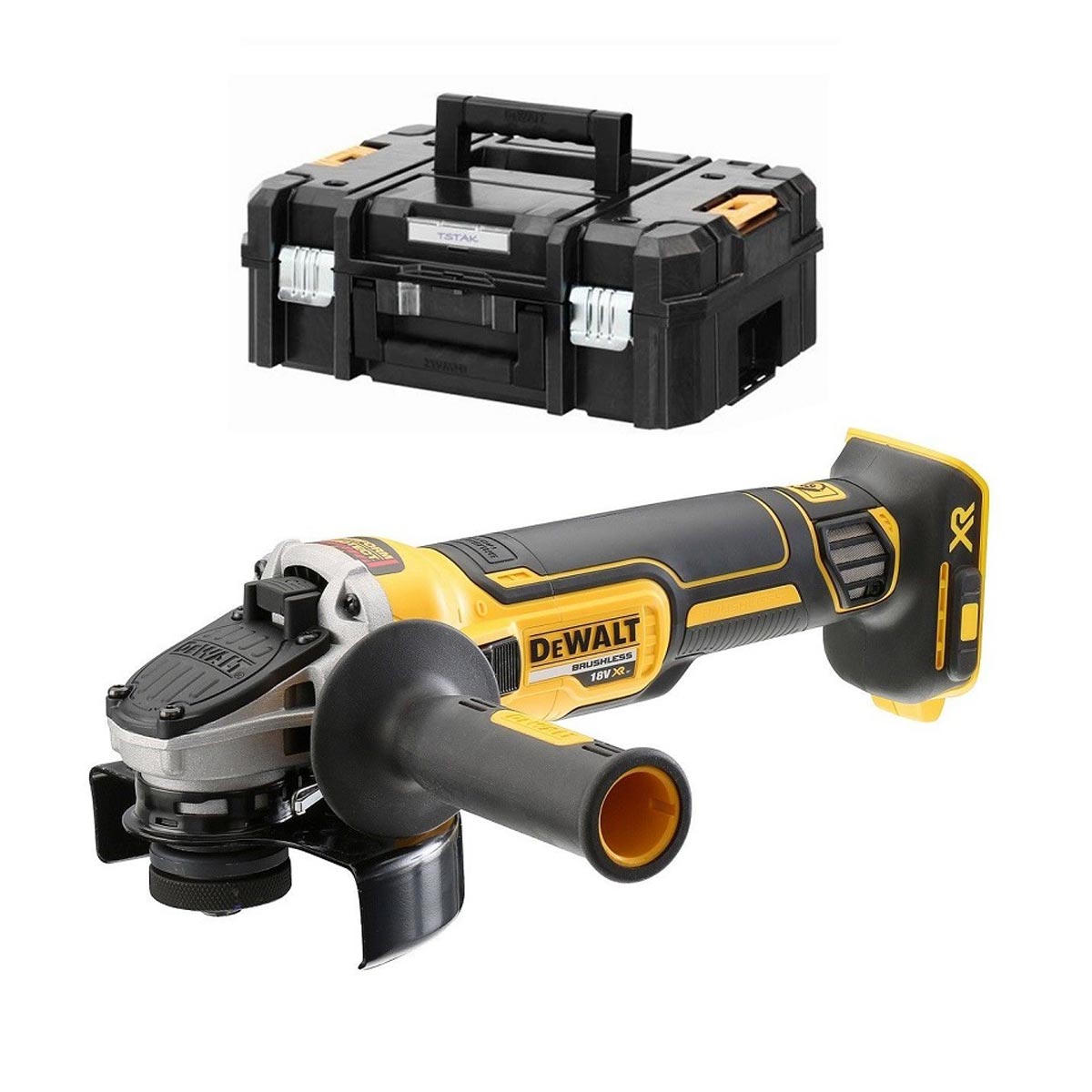 Smerigliatrice angolare 125mm 18V XR Motore BRUSHLESS (SOLO CORPO MACCHINA) in VALIGETTA TSTACK - DeWALT - DCG405NT-XJ