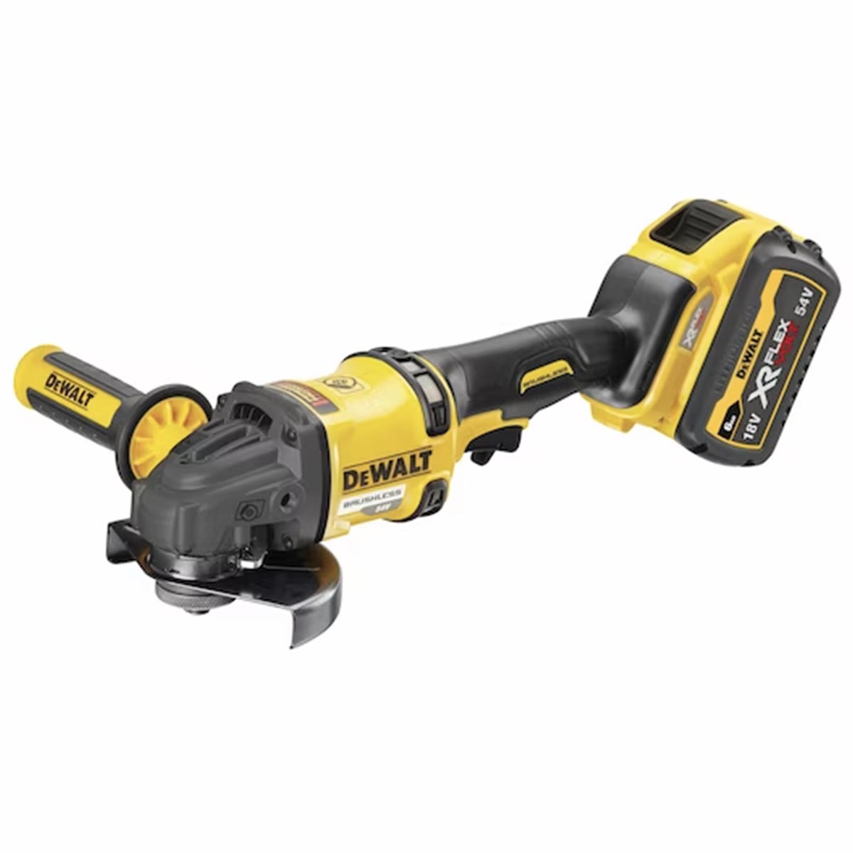 125mm 54V XR FLEXVOLT High Power Angle Grinder BRUSHLESS Motor in TSTACK CASE and ACCESSORIES - DeWALT - DCG418T2-QW