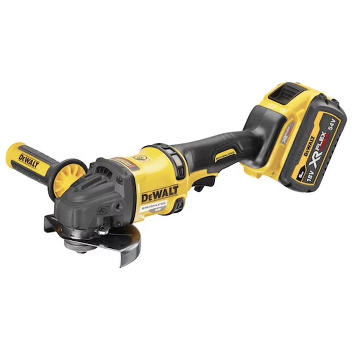 Smerigliatrice angolare 125mm 54V XR FLEXVOLT ad alta potenza Motore BRUSHLESS in VALIGETTA TSTACK e ACCESSORI - DeWALT