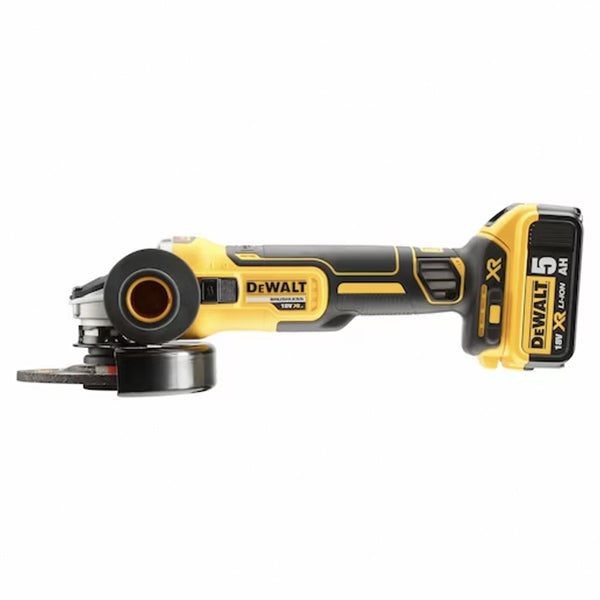 Meuleuse d'angle 125 mm XR Lithium 18 V 5,0 Ah Moteur SANS BALAIS dans BOÎTIER TSTACK et ACCESSOIRES - DeWALT - DCG405P2-QW