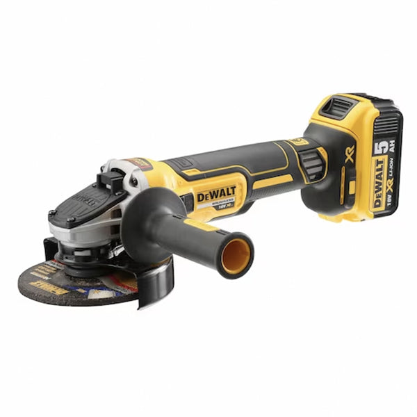 Meuleuse d'angle 125 mm XR Lithium 18 V 5,0 Ah Moteur SANS BALAIS dans BOÎTIER TSTACK et ACCESSOIRES - DeWALT - DCG405P2-QW