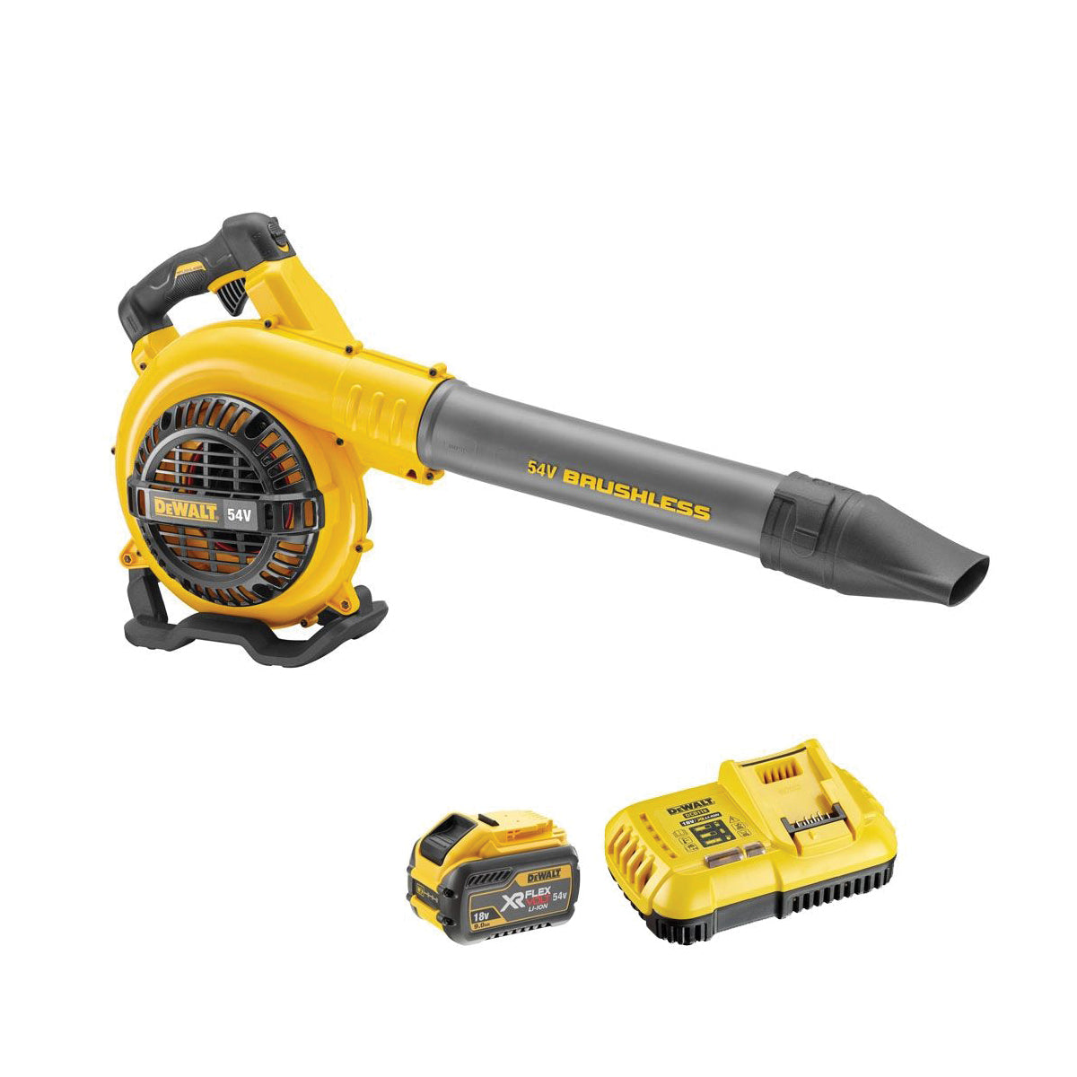 Soffiatore RADIALE motore BRUSHLESS XR FLEXVOLT 9Ah ad alta potenza e ACCESSORI - DeWALT