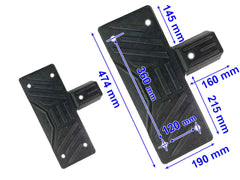 Patins en caoutchouc pour support de jante côté détalonneur pour démonte-pneu - SG24 - Compatible SICAM, BOSCH SICE, BEISSBARTH