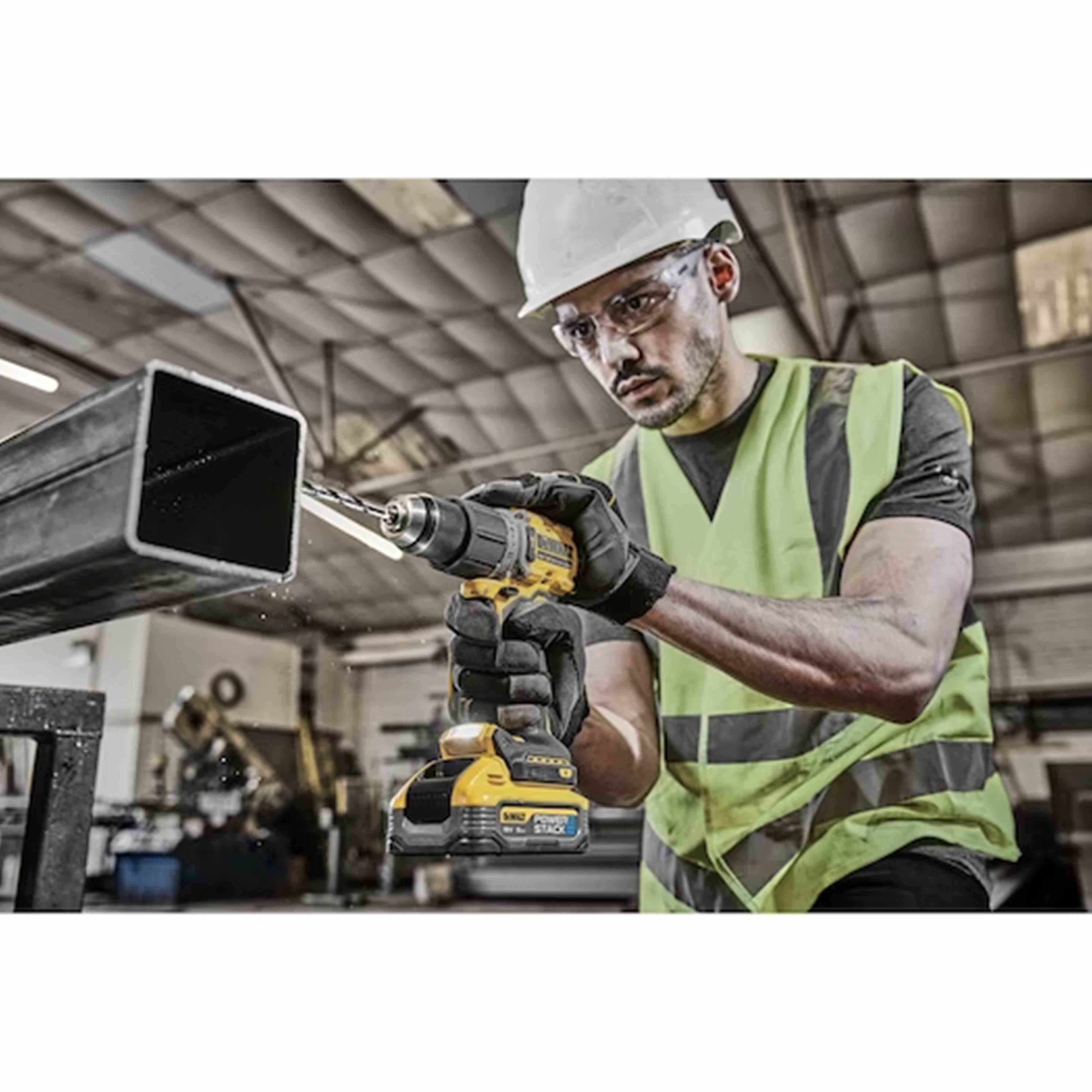 Compact 2-Speed ​​XR 18V ​​BRUSHLESS Impact Drill Driver - Metal Chuck in TSTACK CASE and ACCESSORIES - DeWALT - DCD805H2T-QW