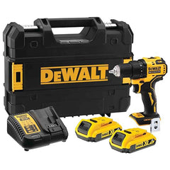 Trapano avvitatore 18v 2 batterie 2.0Ah BRUSHLESS in VALIGETTA TSTACK e ACCESSORI - DeWALT - DCD794D2T-QW